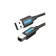 Кабель для принтера USB 2.0 AM/BM 10.0m ferrite black Vention (COQBL) - зображення 1