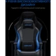 Кресло игровое Anda Seat Luna Color PVC Size L Black/Blue (AD18-48-BS-PV) - изображение 10