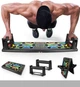 Доска для віджимань Push Up Rack Board W-001 Компактний тренажер для домашнього фітнесу із 14 позиціями упорів та антискользящими поверхнями (W-001_218) - зображення 1