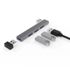 USB хаб 4 в 1 металевий USB 3.0 (вхід USB вихід 4 USB), компактний розгалужувач для ноутбука, ПК, флешки, миші, клавіатури - зображення 4