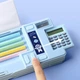 Пенал двухуровневый Космос школьный с калькулятором точилкой Синий (28787) - изображение 8