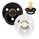 Пустушка Bibs 0-6 m Colour Latex Black/White, 2 шт - изображение 1