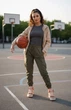 Кроссовки женские Jordan кожаные 41 персиковые (B9057-20) - изображение 4