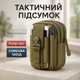 Тактичний підсумок-органайзер MOLLE з Cordura 1000D, хакі, 17х11х5 см - зображення 1