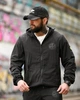 Чоловічий спортивний костюм Stone Island чорний, вітрозахисний костюм плащівка жадка, куртка з капюшоном XXL - зображення 2