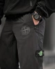 Чоловічий спортивний костюм Stone Island чорний, вітрозахисний костюм плащівка жадка, куртка з капюшоном XXL - зображення 8