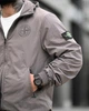 Мужской спортивный костюм Stone Island светло-серый плащевка жадка, куртка с капюшоном XXXXL - изображение 5