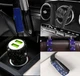 Подарунковий комплект для авто в стрази KGA-BlackBlue, Чорний з Блакитним - зображення 2