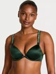 Комплект Victoria’s Secret Logo Shine Strap Push-Up Bra з лінійки Very Sexy (Бюстгальтер +трусики)Смарагдовий 34C+M - зображення 4