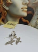 Серебряные серьги 925 проба Птичка ворон с фазами луны - изображение 8