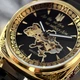 Годинник наручний Awarder 021-3D Де би не був Gold-Black Steel - изображение 5
