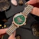 Годинник наручний Awarder 047 Silver-Gold-Green - зображення 4