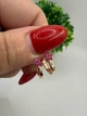 Сережки срібло 925 проба з напиленням золота Осло дитячі Позолота - изображение 3