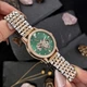 Годинник наручний Awarder 049 Silver-Gold-Green - изображение 3