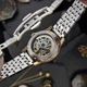 Годинник наручний Awarder 049 Silver-Gold-Green - изображение 6