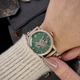 Годинник наручний Awarder 049 Silver-Gold-Green - изображение 9