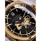 Жіночий наручний годинник Awarder 021-3D Де би не була Gold-Black-Black Leather - изображение 6