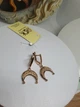 Срібні сережки Лунниця ажурна 925 проба Позолота - изображение 4