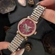 Годинник наручний Awarder 047 Silver-Gold-Pink - зображення 10