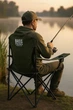 Складное кресло для рыбалки и отдыха до 150 кг. Bass Polska BH 30031 туристическое с чехлом - изображение 7