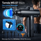 Перкуссионный массажер Tamda MS-07 Black: Профессиональный массажный пистолет для всего тела, 30 режимов, 8 насадок - изображение 2