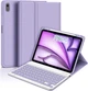 Клавіатурний чохол, GOOJODOQ, A5678, фіолетовий, для iPad Air 6/5/4 11/10.9, знімна BT клавіатура, тримач Pencil, USB-C - зображення 1