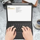 Чехол‑клавиатура, FINTIE для iPad Air 11/10.9 (M2‑M4, 4/5 gen), Bluetooth QWERTZ, клавиатура‑тачпад, чёрный - изображение 2