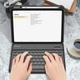 Чохол-клавіатура, FINTIE, CPAS004, Чорний, для iPad 10.9 (2022) A2757/A2777, Bluetooth, знімна клавіатура, тримач Pencil, TPU - зображення 4