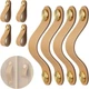 Ручка меблева, flintronic F4-3746872 Copper Head Beige, шкіряна 128mm, 4 шт., мідь, ергономічна, сучасна - зображення 1