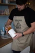 Фартук для мужчины "Danger men cooking", фартук на подарок, с карманом и регулируемой застежкой - изображение 2