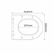 Сидіння для унітазу Qtap (Robin 490) 425x363x50 мм, Matt Black, з мікроліфтом Slim Duroplast, Quick Release QTSC179MB48676 - зображення 2