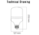 Высокомощная промышленная светодиодная лампа TORCH-80W E27 (001-016-0080) - изображение 2