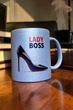Срібна глітерна керамічна сублімаційна чашка Lady Boss - Chaban_Souvenir - Подарунок для ділової жінки, директору, подрузі (330 мл) GL_S_001 - зображення 5