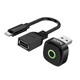 Автомобільний бездротовий адаптер Carplay Hoco DUP10 mini car wireless adapter Black - изображение 5