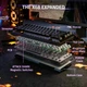 Механічна клавіатура на магнітних світчах Attack SHARK X68 HE Rapid Trigger, 8K, 68 key PBT, RGB, Win,Mac OS, УКР та АНГЛ, Black Contours /ЧОРНА (X68HEBC) - изображение 11