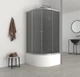 Душевая кабина Mixxus PLAIN SCT01 с высоким поддоном 90x90 см, серое стекло (MI6895) - изображение 7