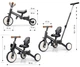 Дитячий 3-колісний велосипед Milly Mally Optimus Max 5 в 1 Dark Grey, MMOMX01DG - зображення 12