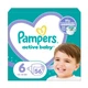 Дитячі підгузки 168 шт Pampers Active Baby розмір 6 (13-18 кг) Дитячі підгузники памперс з індикатором вологи та манжетами з подвійною щільністю Памперси преміум для дітей для нічного сну - зображення 2