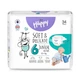 Дитячі підгузки 136 шт Happy Bella Baby Junior Extra розмір 6 (15+ кг) Дитячі одноразові підгузники з індикатором вологи та щільним приляганням Памперси для дітей - зображення 2
