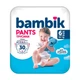 Дитячі підгузки-трусики Bambik розмір 6 (15+ кг), 30 шт Дитячі одноразові підгузники Pants з еластичним поясом та індикатором вологи Памперси трусиками пантс для дітей - зображення 1
