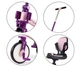 Дитячий 3-колісний велосипед Milly Mally Optimus Max 5 в 1 Pink, MMOMX01P - зображення 8