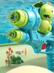 Водный пистолет с двойной распылительной головкой, помповый, детская игрушка, синий - изображение 3