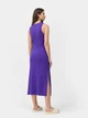 Платье миди летнее женское 4F Dress F049 4FSS23TDREF049-51S S Фиолетовое (5904698253548) - изображение 7