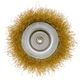 Щетка чашечная 100 мм, для дрели, 1/4", гофр. пров., латунированная Polax (54-173) - изображение 2