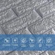 3D панель самоклеюча 700х770х7мм цегла Срібло (017-7) SW-00000059 - зображення 4