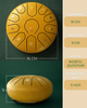 Глюкофон ручной язычковый барабан 11 нот 16см Tongue Drum Yellow музыкальный инструмент медитации дождевой барабан - изображение 7