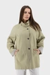 Жіноча однотонна вітровка casual на ґудзиках з кишенями BAIYTBUY (бежевий, M), 117437, 117424 - изображение 2