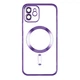 Чохол TPU Metallic Full Camera with Magsafe для iPhone 12 Purple - изображение 1