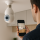 Панорамная камера 360 Wi-Fi с ночным видением купольная белая для видеонаблюдения E27 220В - изображение 3