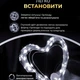 Гирлянда роса 20 метров 200 led USB зеленый провод для окон дверей стен фотозон - зображення 2